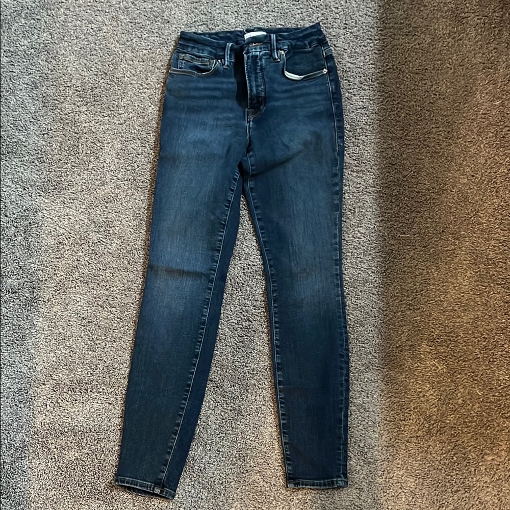 Dark Blue Women's Skinny Good American Jeans